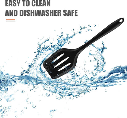 Utensil with Culinapro Silicone Set for 15-Piece Heat-Resistant Cooking Tools