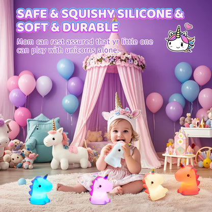 Night Light with Unicorn Soft Glow for a Soothing and Magical Atmosphere in Children's Room