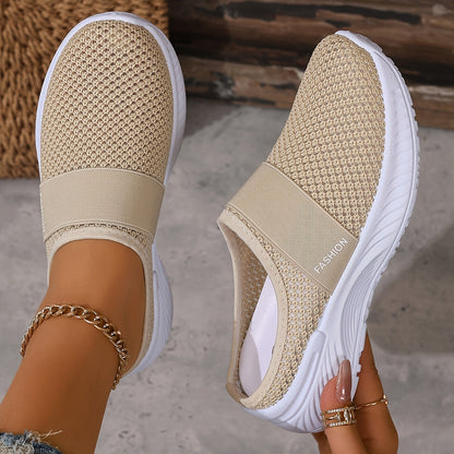 Sneakers with Slip-on Summer Design for Women with Breathable Mesh