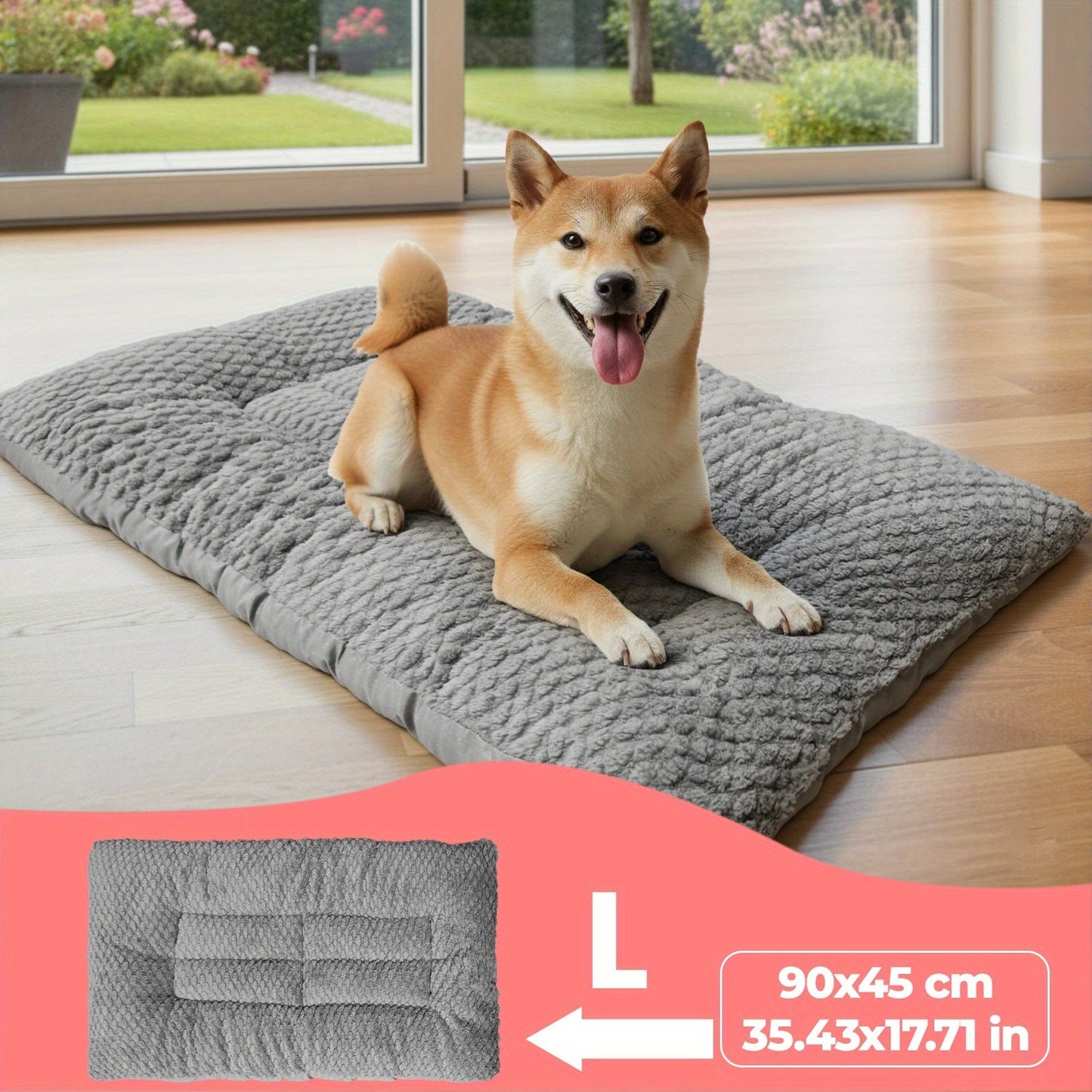 Cushion with Comfortable Dog Design for Dogs with Soft Filling and Padded Sleeping Surface