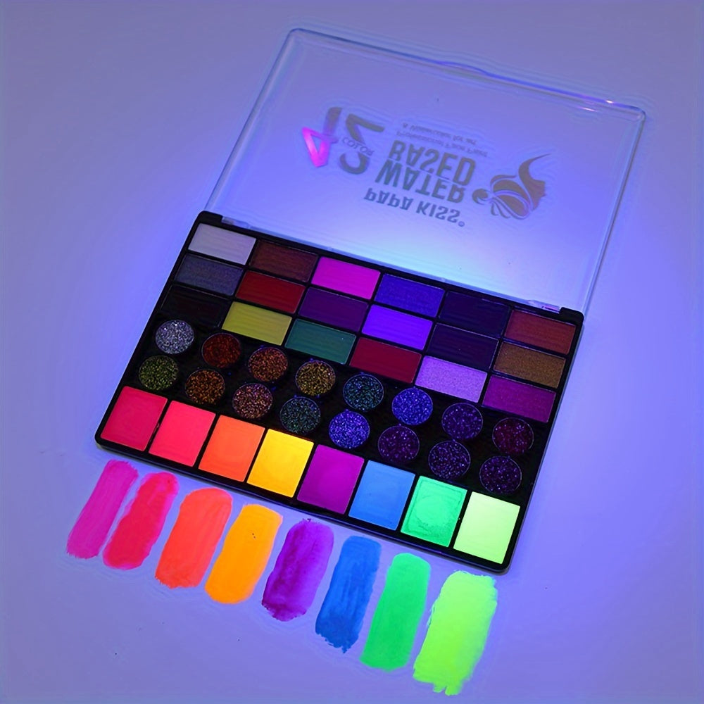 Set 42-Color Water-Based Face and Body Paint for Perfect for Creative Art and Painting