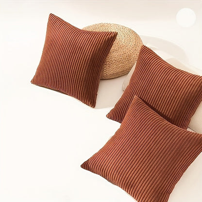 Cushion with Bohemian Rib Cover with Stripe Texture for Soft, Stylish, and Decorative