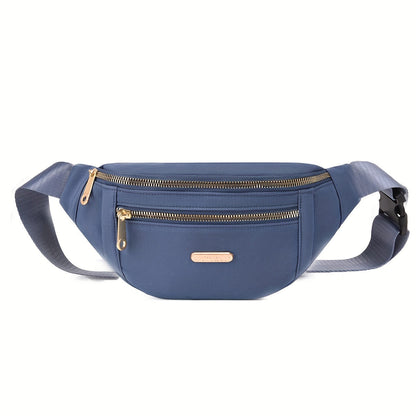 Bag with Lightweight Bum Design for Women with Multiple Zipper Pockets and Adjustable Strap