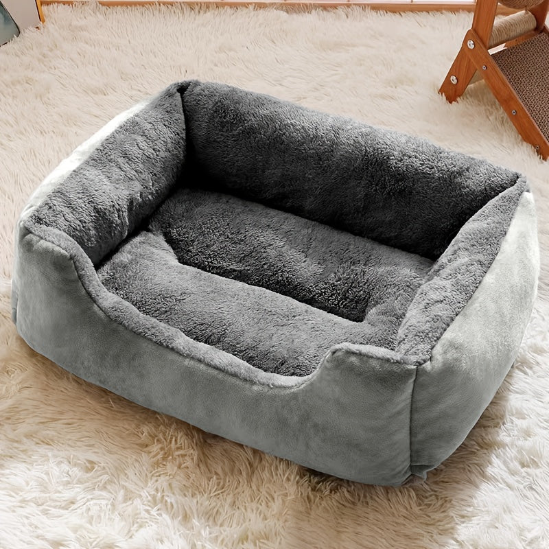 Dog with Soft Cat and Bed for Small Pets with Comfortable Plush Edge