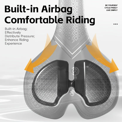 Cushion with Inflatable Bicycle Saddle with Air Design for Comfort During Long Rides