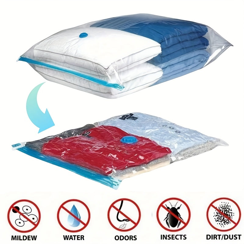 Bags Set of Extra Large Vacuum Storage for Reusable, Waterproof, and Space-Saving
