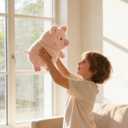 Cuddle Toy with Soft Plush Piglet Design for Babies, Children, and Cuddle Moments
