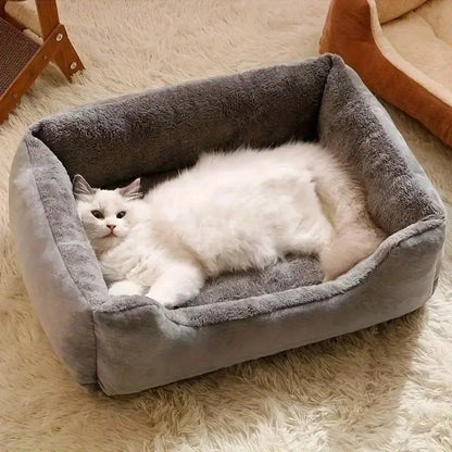 Dog with Soft Cat and Bed for Small Pets with Comfortable Plush Edge