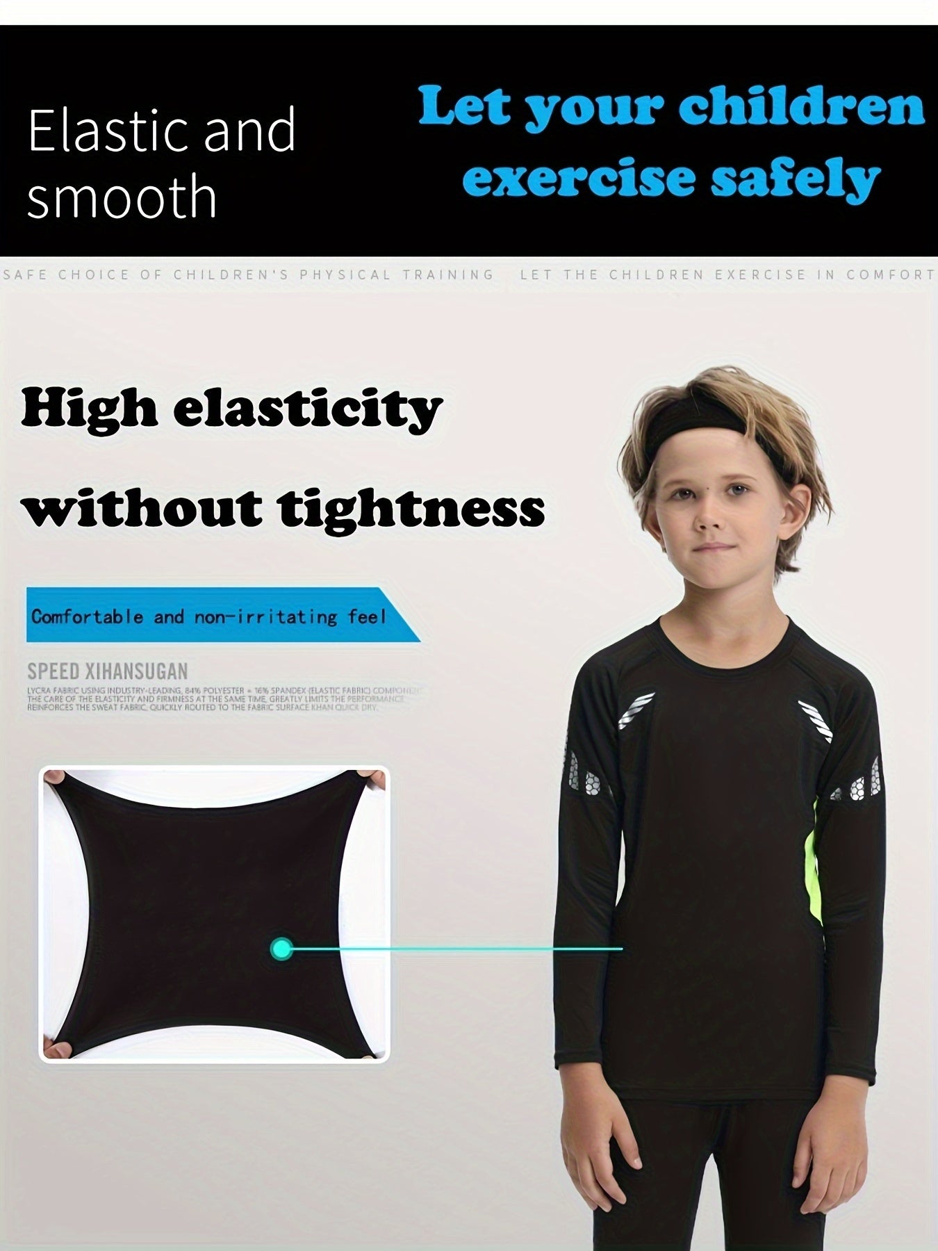 Set Active Motion Boys' Thermal Sports for Warm, Comfortable and Performance-Oriented