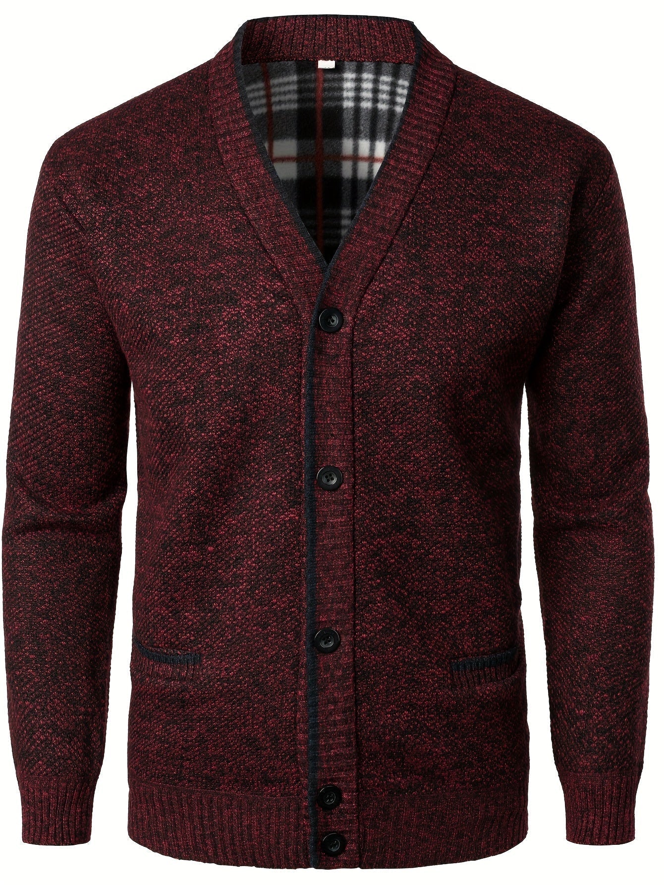 Men's Knitted Cardigan with Buttons for Warm and Comfortable for Autumn and Winter