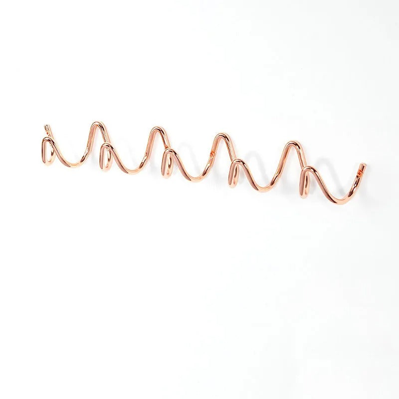 Rack Modern Wavy Wall Coat for Stylish Wall Coat Rack with Multiple Hooks