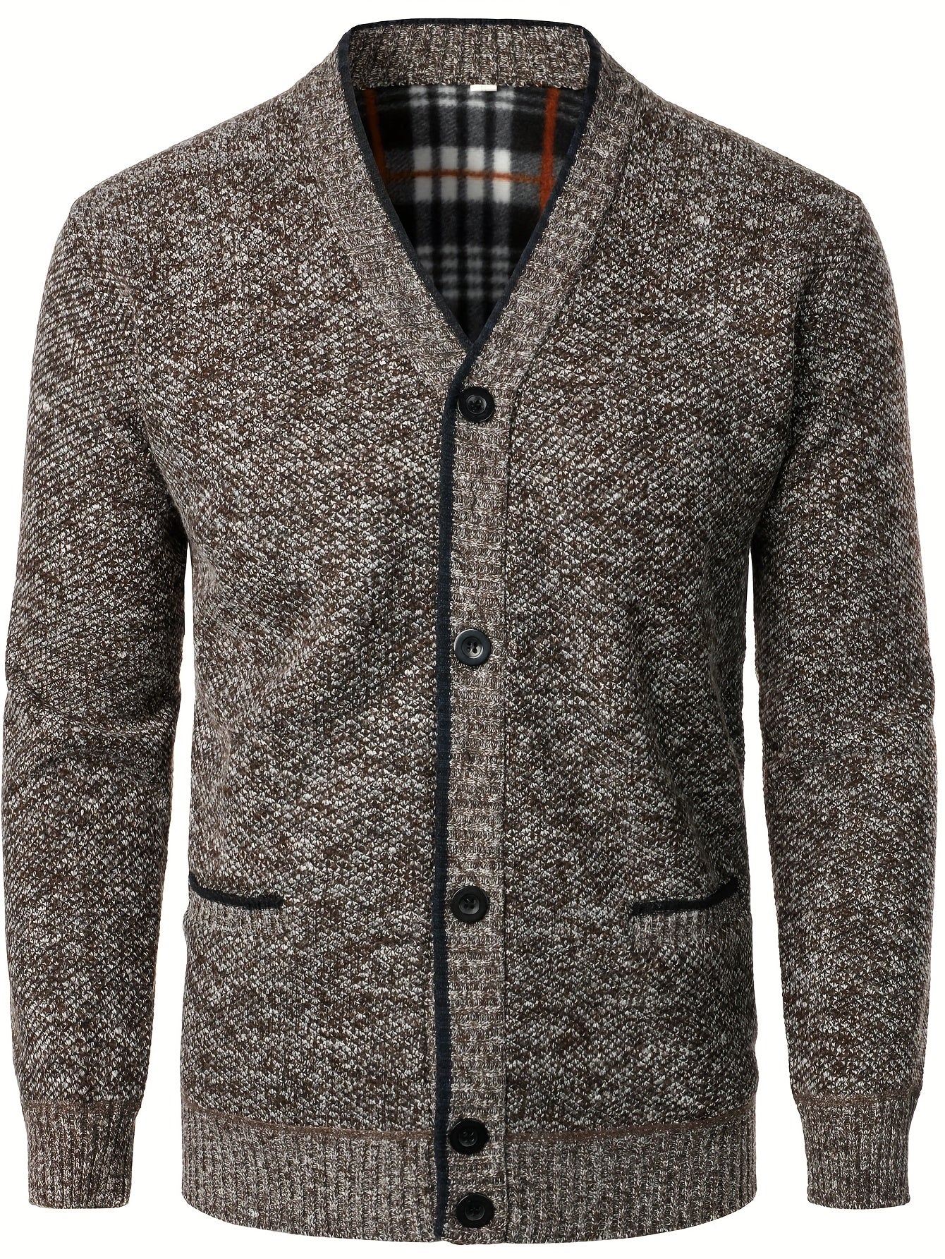Men's Knitted Cardigan with Buttons for Warm and Comfortable for Autumn and Winter