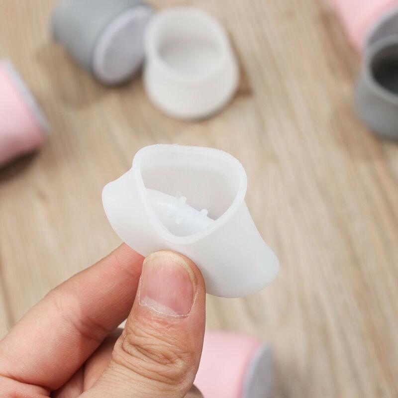 Flexigrip Pro for Transparent Silicone Chair Leg Covers with Anti-Slip Felt Base