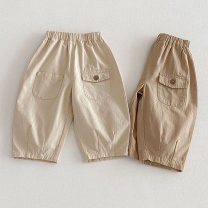 Kids' Cargo Trousers for Toddlers and Children with Comfortable Fit and Pockets