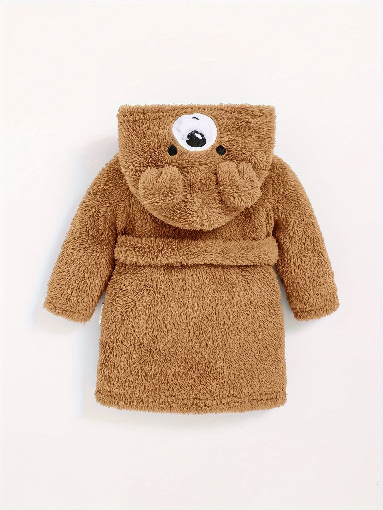 Baby Bathrobe with Hood for Soft Teddy Bathrobe for Babies and Toddlers in Winter