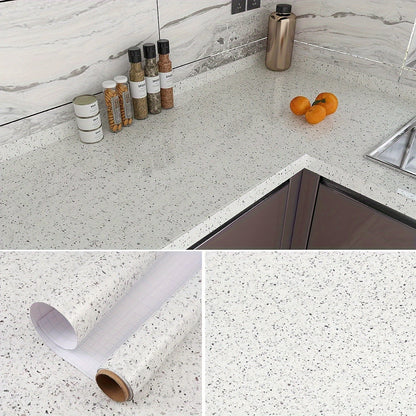 Self-Adhesive Marble Effect Vinyl Wallpaper for Kitchen and Bathroom