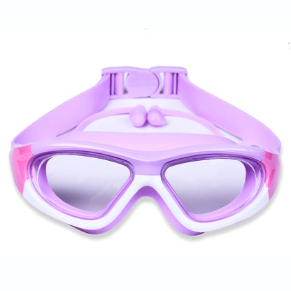 Kids Swim Goggles with Large Frame for Comfortable & Anti-Fog for Swimming Fun