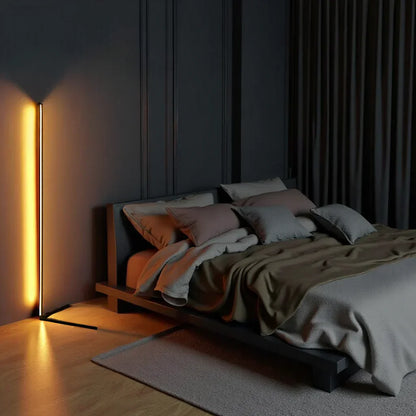 Light with Minimalist LED Floor Lamp with Dimmable Settings and Modern Linear Design