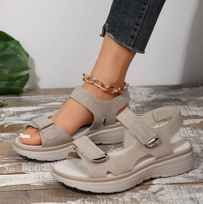 Sandals with Ladies' Orthopaedic Adjustable Straps and Comfortable Sole