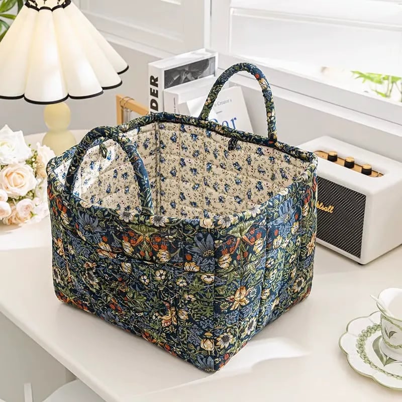 boho fabric storage