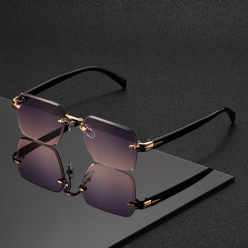Glasses with Rimless Square Design for Men for Elegance and Comfort in One