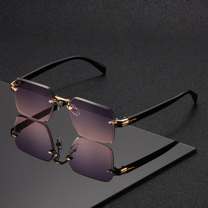 Glasses with Rimless Square Design for Men for Elegance and Comfort in One