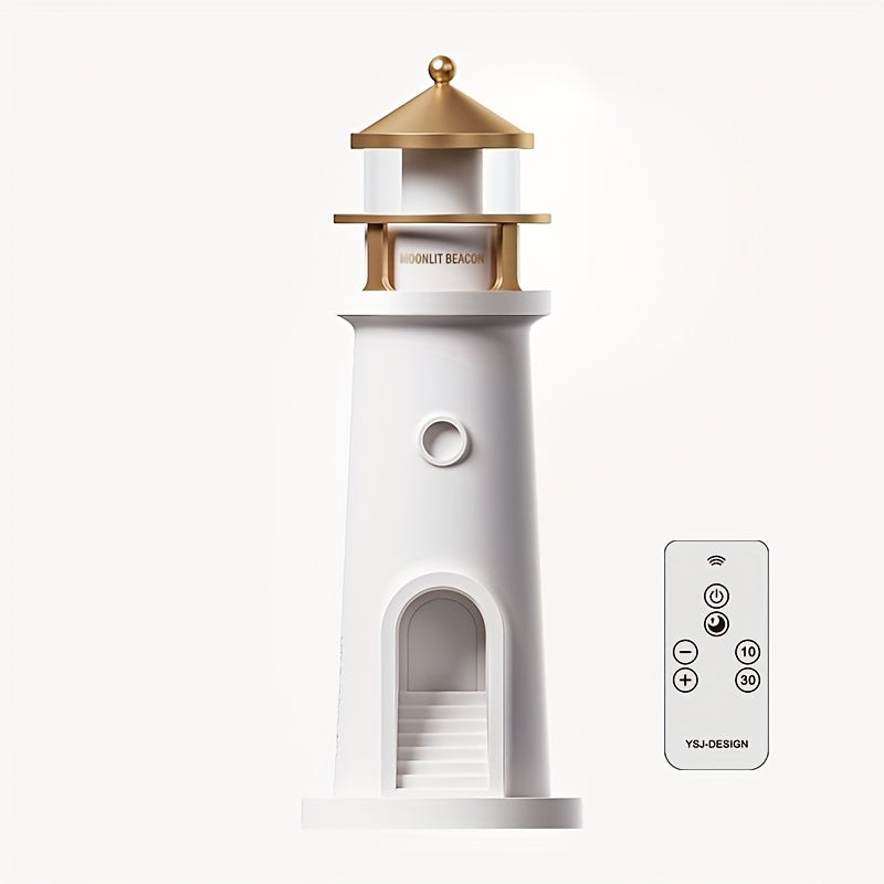 Table Lamp with Decorative Lighthouse Adjustable Light for Interiors