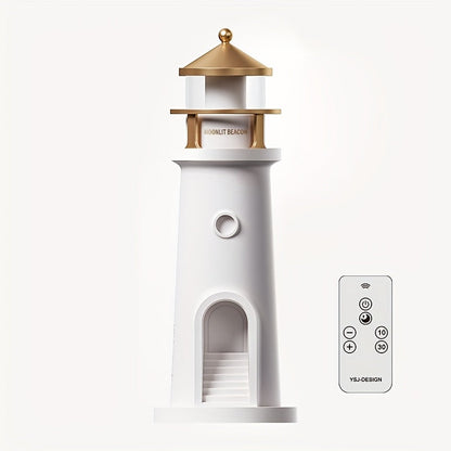 Table Lamp with Decorative Lighthouse Adjustable Light for Interiors