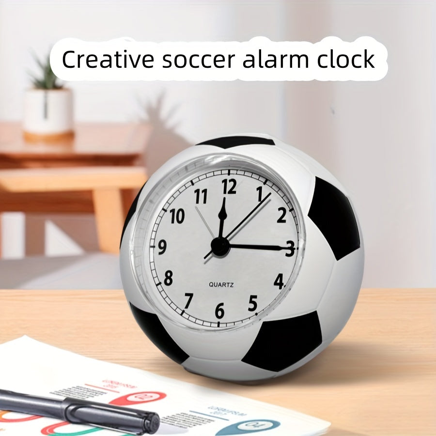 Clock with Creative Football-Shaped Alarm Design with Music and Unique Design for Young and Old