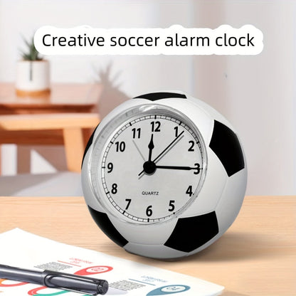 Clock with Creative Football-Shaped Alarm Design with Music and Unique Design for Young and Old
