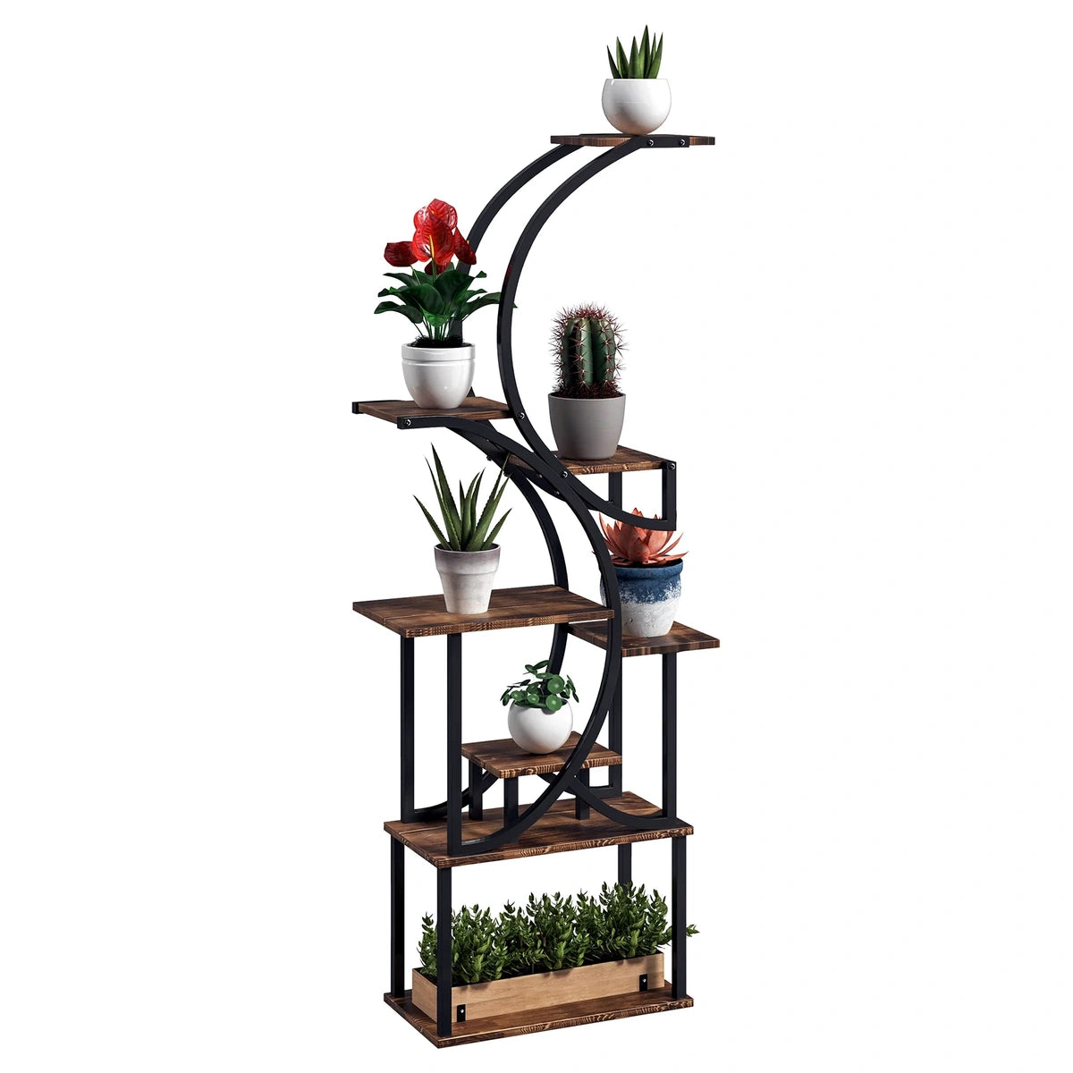 8-Tier S-Shaped Plant Stand – view 2