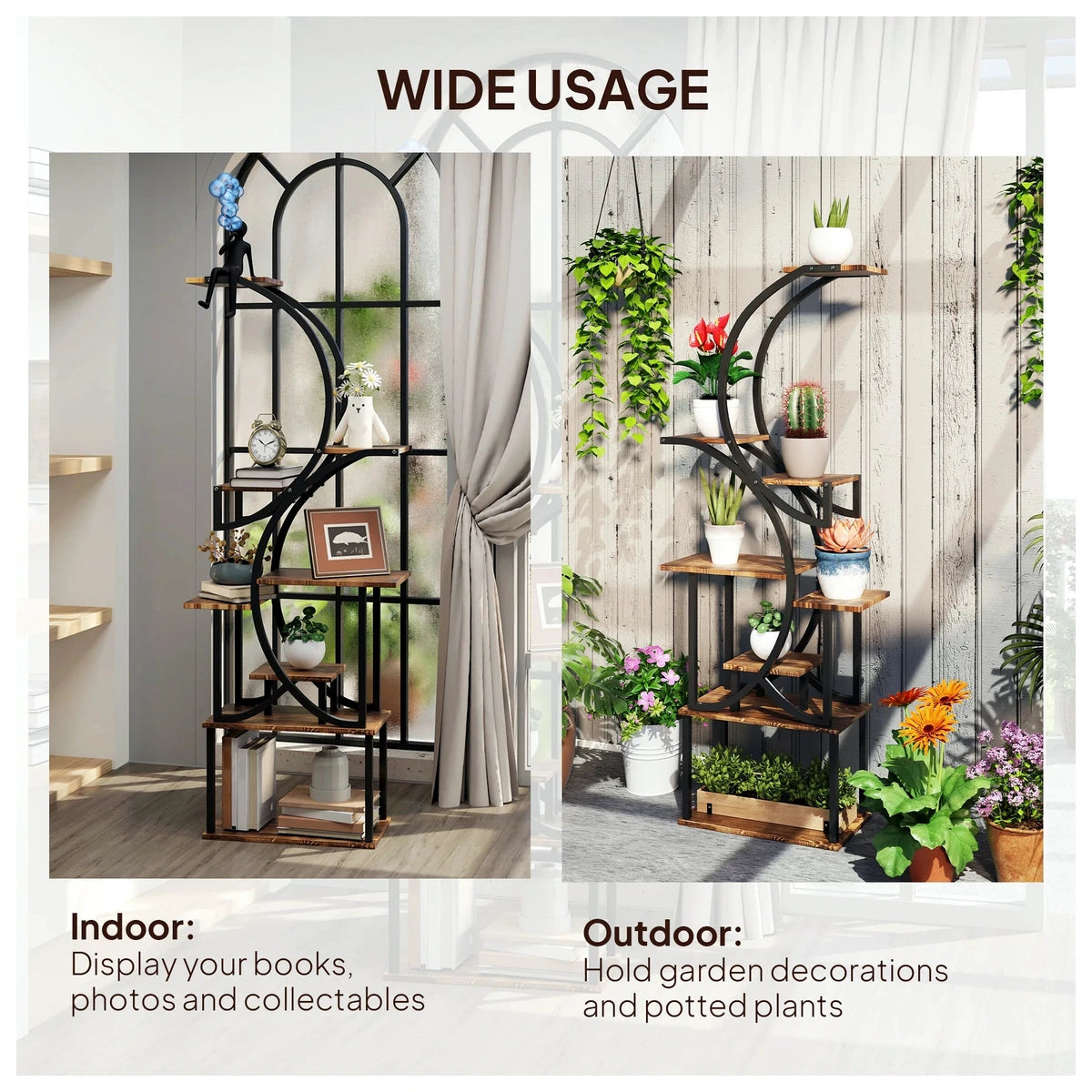 8-Tier S-Shaped Plant Stand – view 7