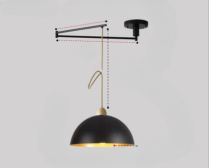 Light with Modern Ceiling Adjustable Light Arms for Flexible Illumination