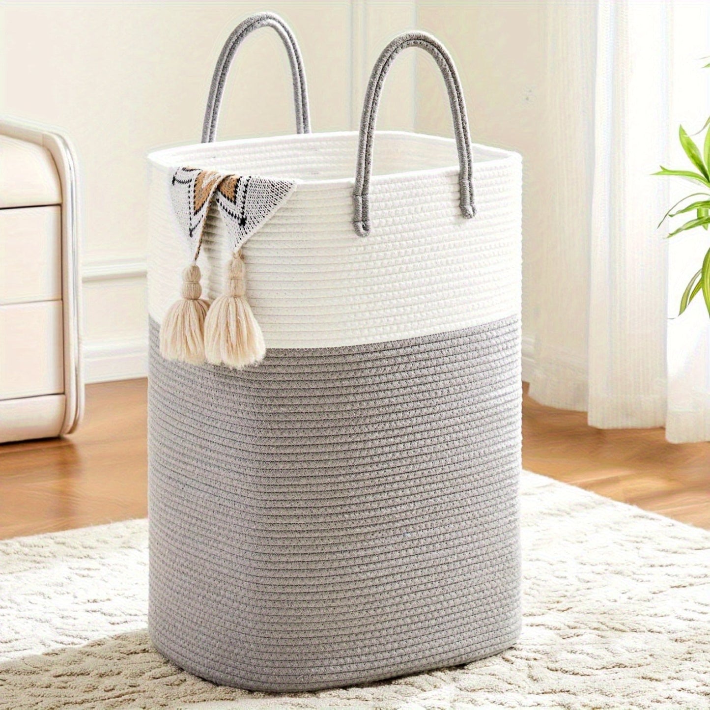 Basket Extra Large Woven Laundry for Space for All Your Things, Durable and Practical