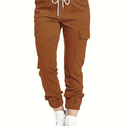Ladies' Cargo Trousers with Pockets and a Comfortable Fit for Casual Everyday Wear