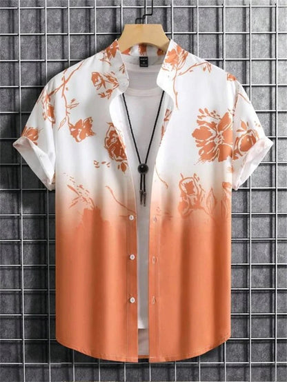 Tropicwave Men's Palm Print Shirt for Fresh and Fashionable