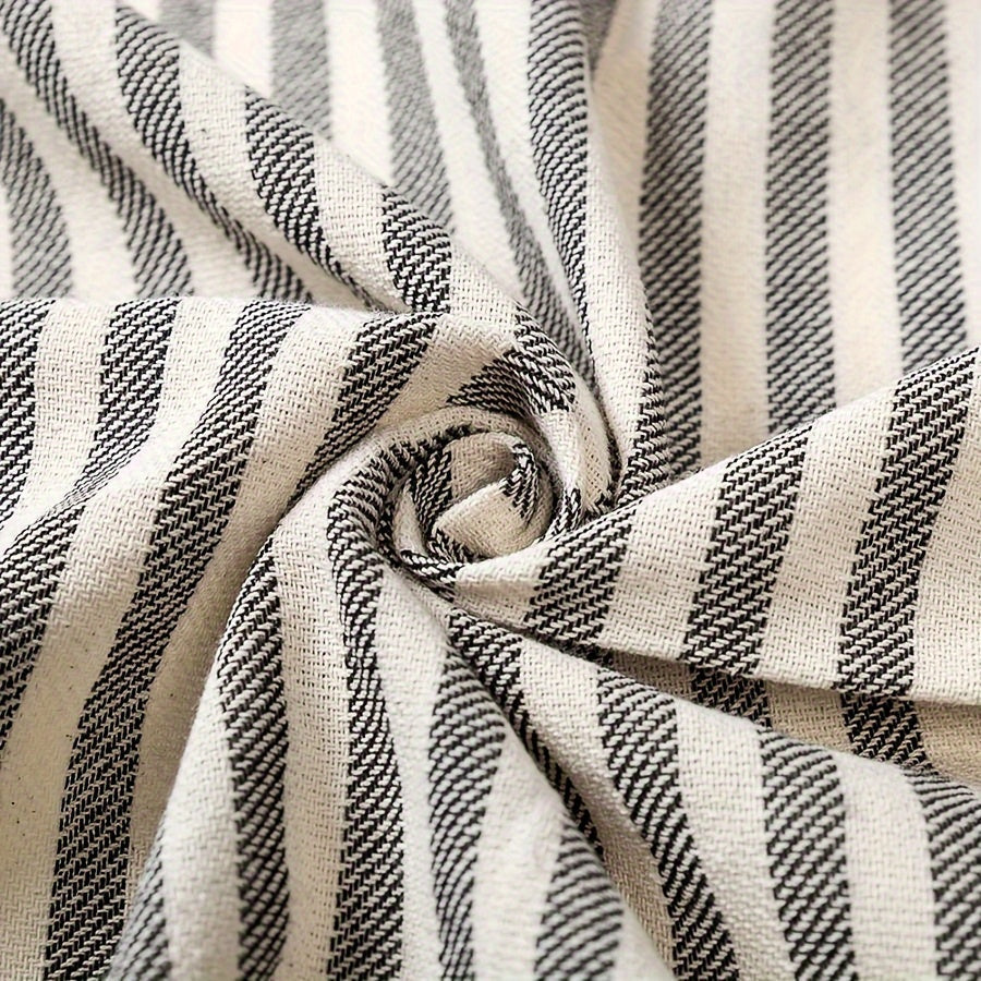 Oversized Beach Towel with Bohemian Stripe Pattern