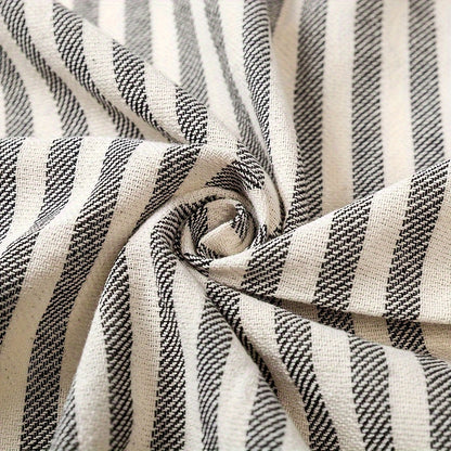 Oversized Beach Towel with Bohemian Stripe Pattern