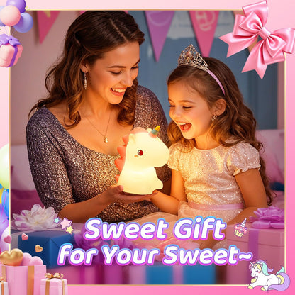 Night Light with Unicorn Soft Glow for a Soothing and Magical Atmosphere in Children's Room