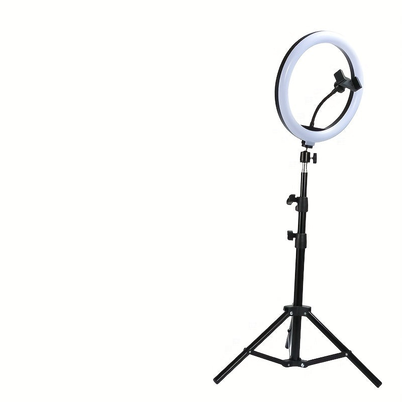 Holder LED Ring Light with Tripod and Phone for Perfect Selfies and Video Recordings