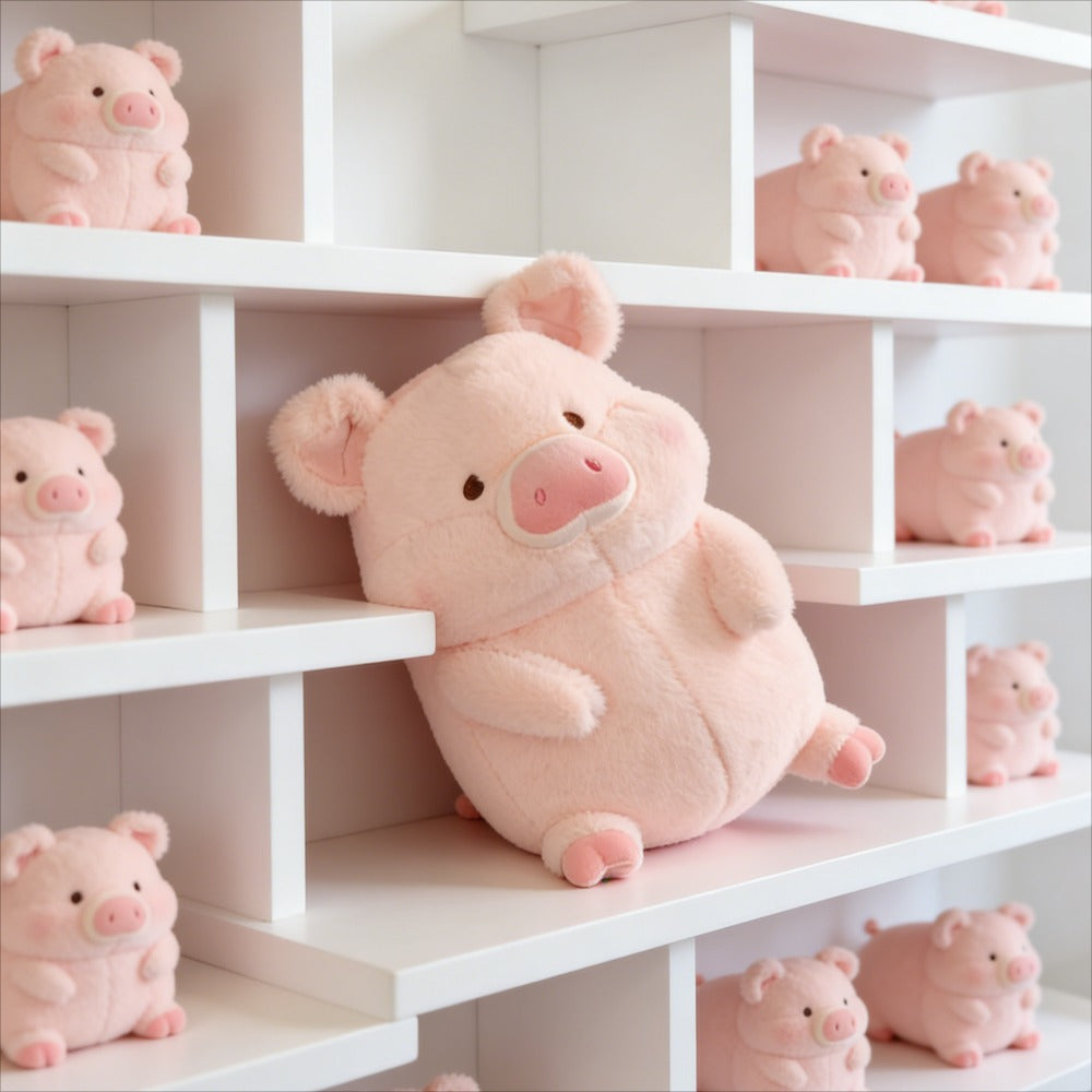 Cuddle Toy with Soft Plush Piglet Design for Babies, Children, and Cuddle Moments
