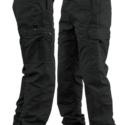 Men's Cargo Work Trousers with Multiple Pockets for Durable and Suitable for Outdoor Use