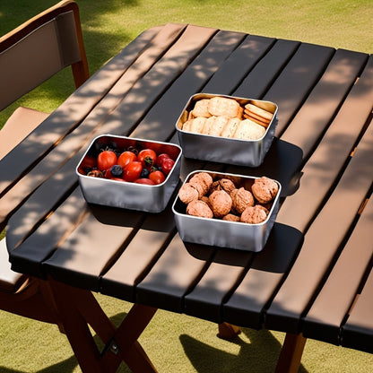 Set 7-Piece Stainless Steel Food Storage for Leak-Proof and Stackable Containers