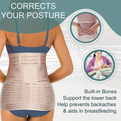 3-in-1 Postpartum Belly Band for Comfortable and Adjustable Support