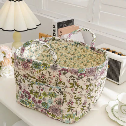 boho fabric storage