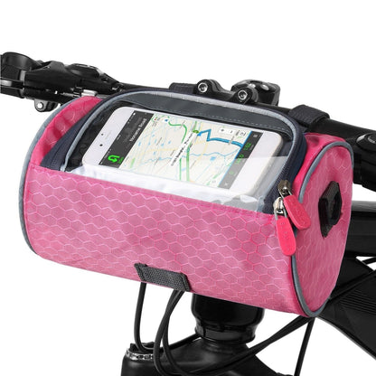 Holder with Practical Bicycle Handlebar Bag with Smartphone and Water-Resistant Material