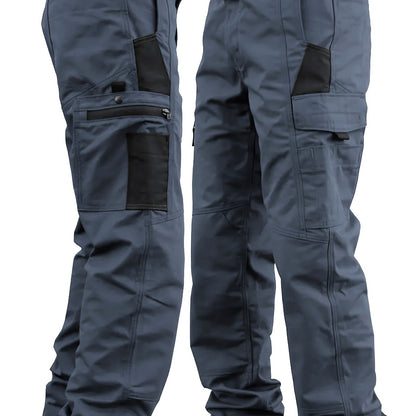 Men's Cargo Work Trousers with Multiple Pockets for Durable and Suitable for Outdoor Use