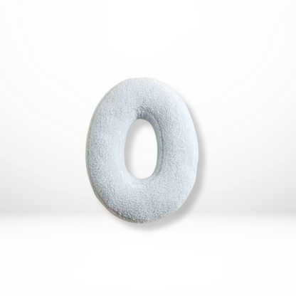 Cushion with Decorative Alphabet Velvet Texture for Home Interior