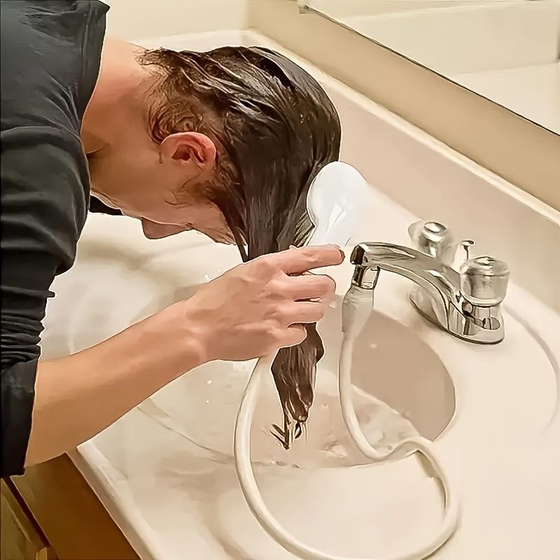 Attachment Handheld Shower with Hose and Brush for Pets, Garden, and Kitchen