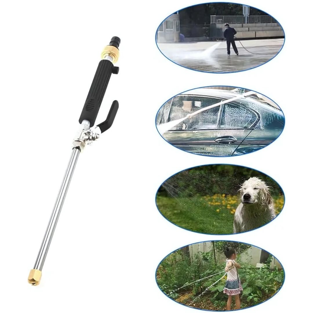 Garden Hose with Powerful High-Pressure Spray Gun for Design for Thorough Outdoor Cleaning